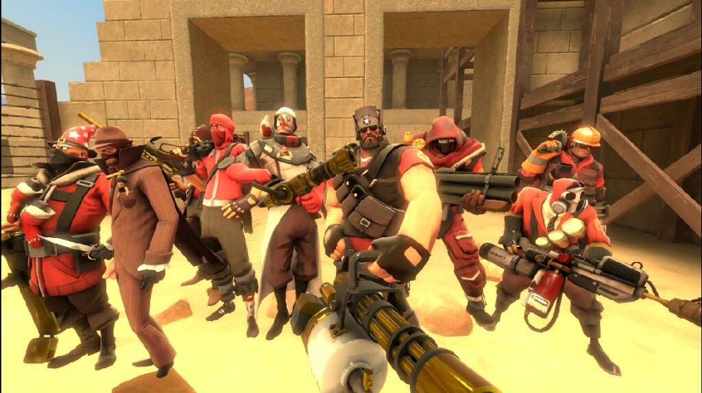 The 9 mercenaries (SFM poster) | Team Fortress 2 Amino