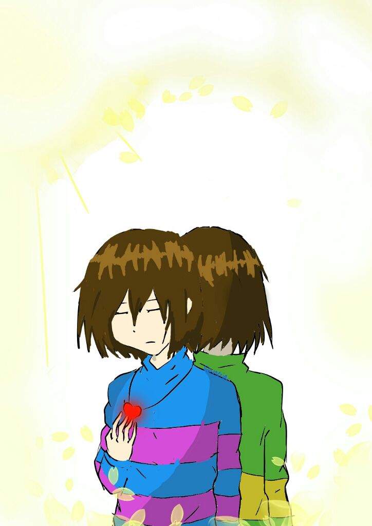 Undertale Frisk And Chara Fan Art Undertale Amino