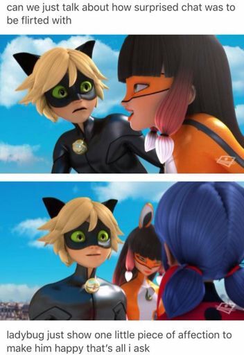 Lb finally got jealous of Lila flirting with Chat Noir 😹 | Miraculous Amino