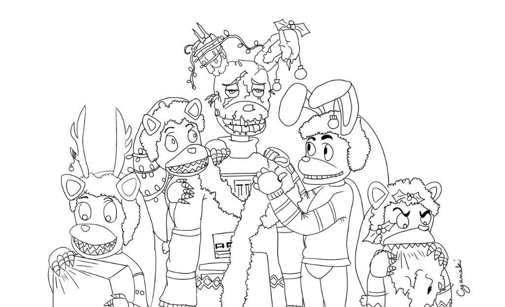 springtrap plushtrap and the freddles at christmas w i p five nights at freddy s amino