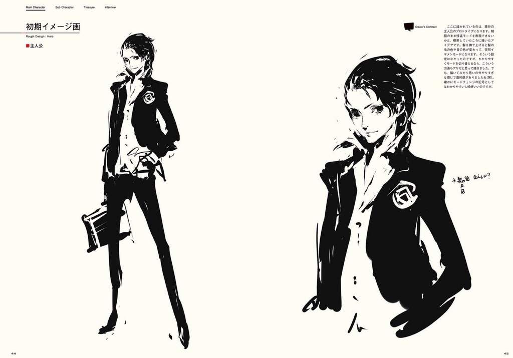 Persona 5 Concept art for the pre-sketches | Anime Amino