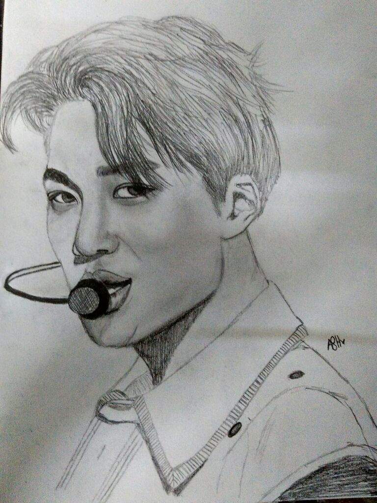 Kai drawing finished | EXO (엑소) Amino