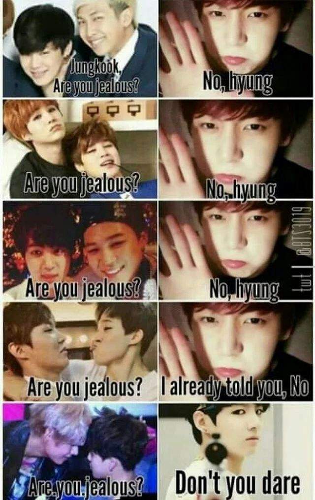 Jealous jungkook | ARMY's Amino