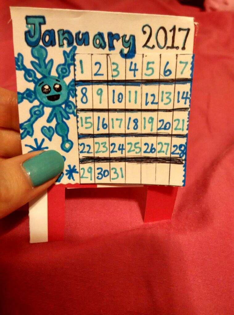 Diy mini calendar inspired by Draw So Cute Crafty Amino