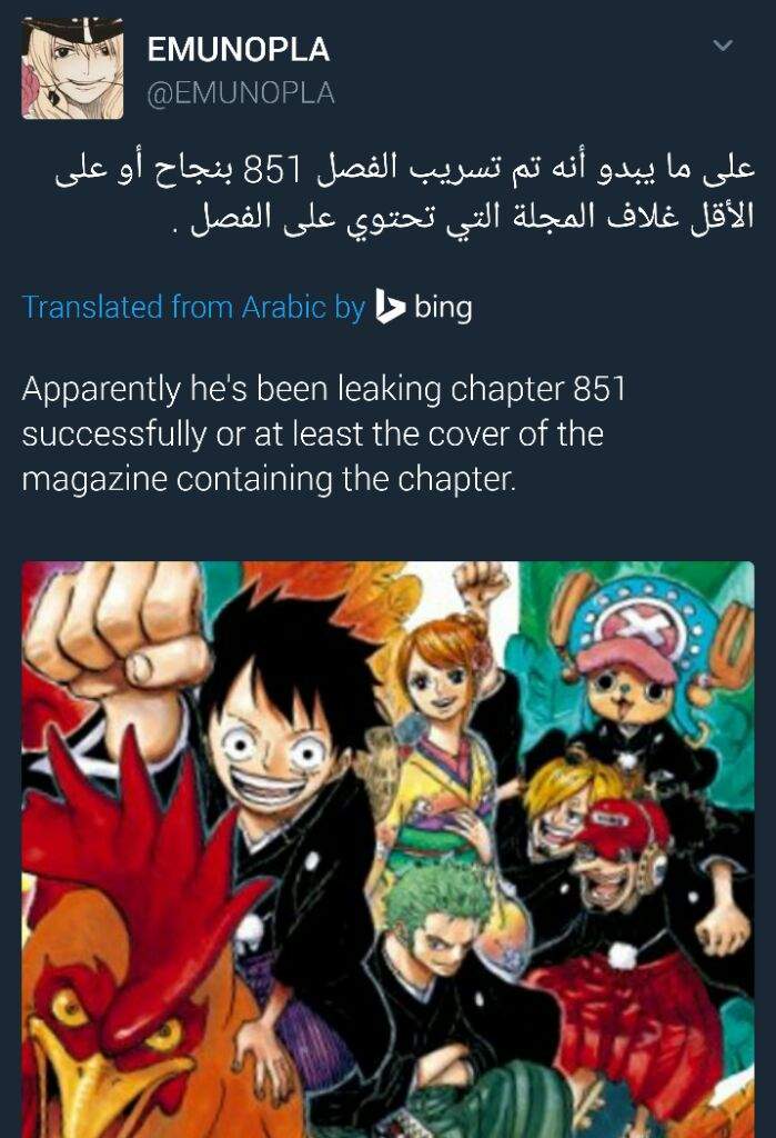 Chapter 851 Leaked One Piece Amino
