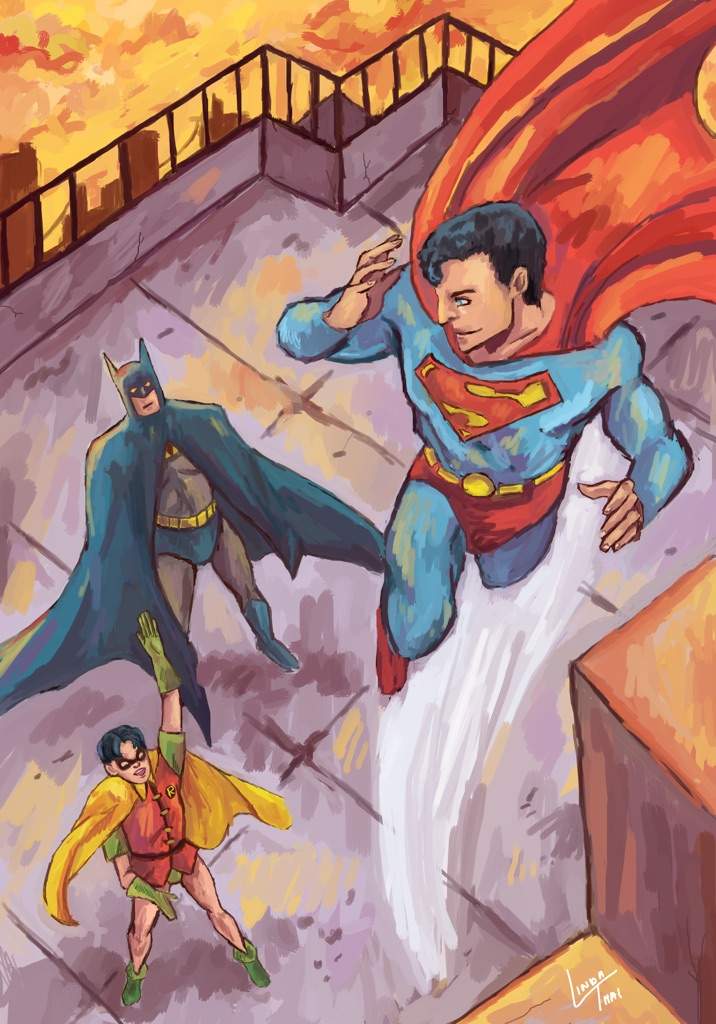 Batman, robin and superman fanart | Comics Amino