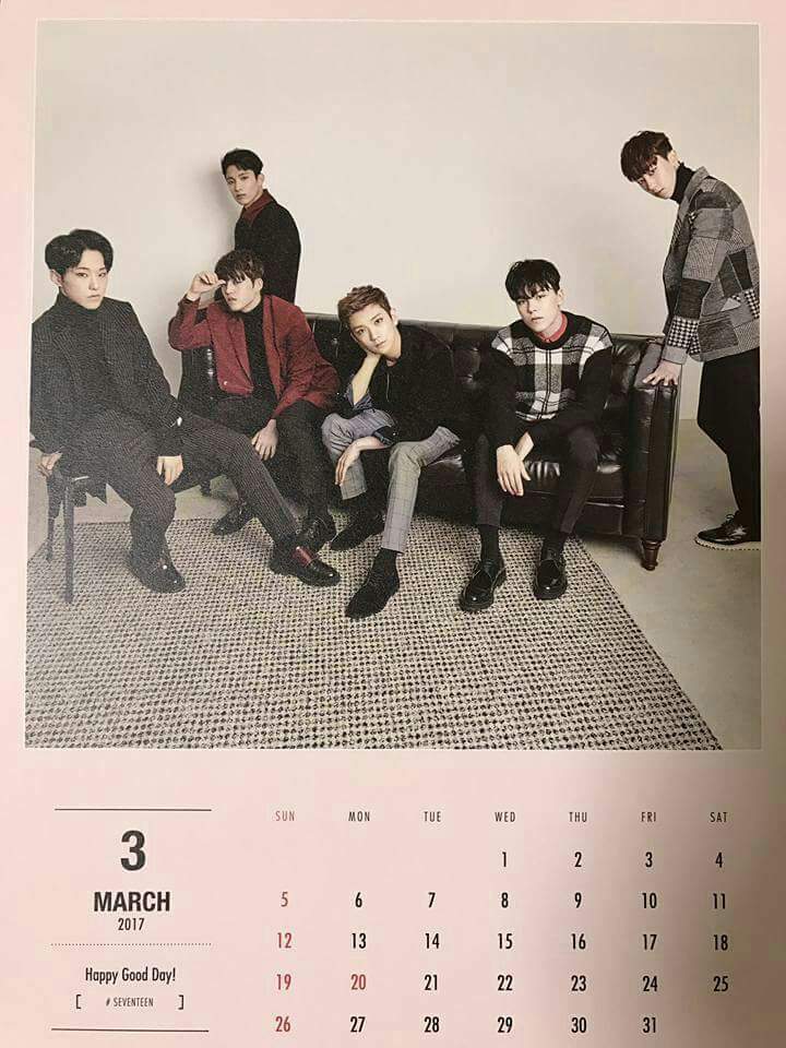 Seventeen Calendar 2017💕 Carat 캐럿 Amino