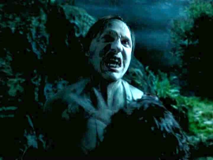 Remus Lupin transforming into a Werewolf.