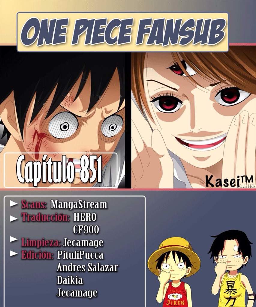 Manga One Piece 851 One Piece Amino