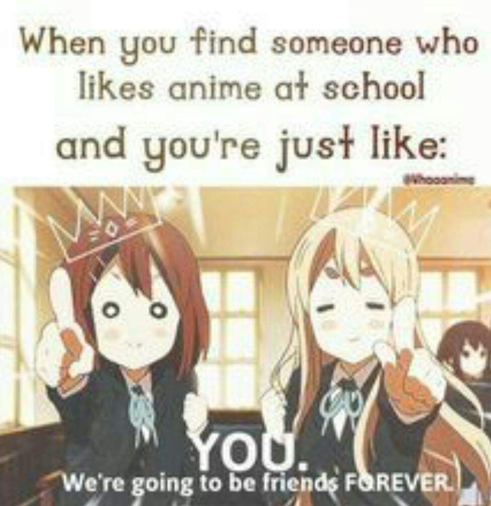 Nothing go friends. We like anime. Funny animation about School.