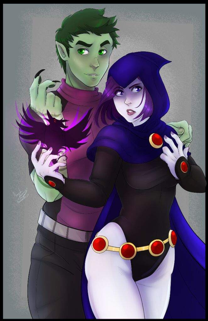 Beast Boy And Raven Art Amino