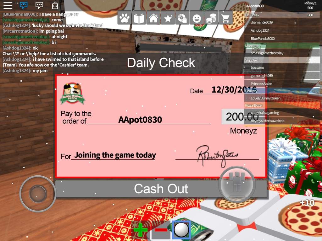 Work At A Pizza Place Roblox Amino - roblox work at a pizza place gamelog october 30 2018