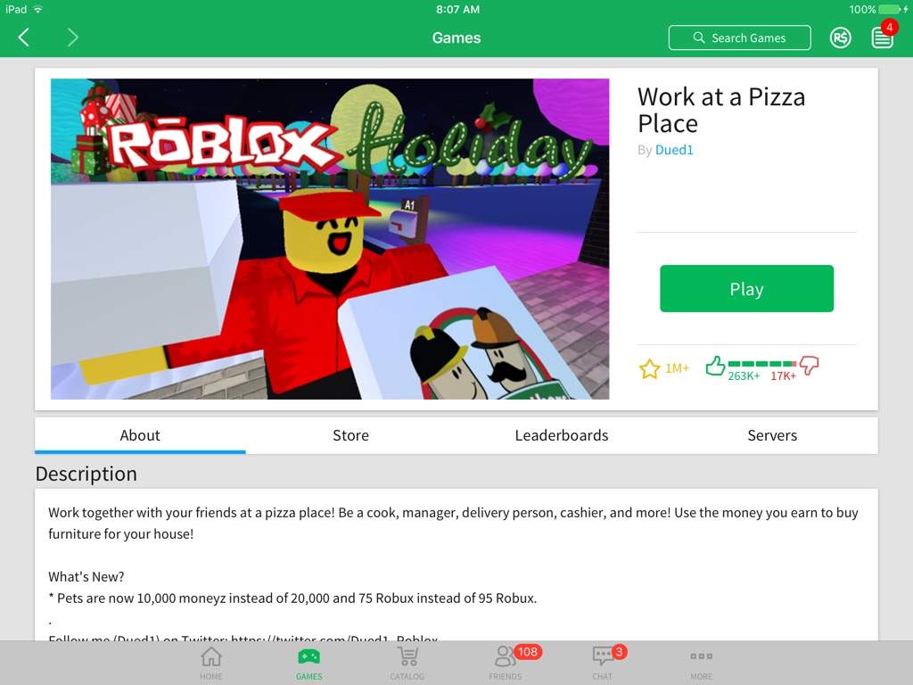 roblox work at a pizza place gamelog october 30 2018 blogadr