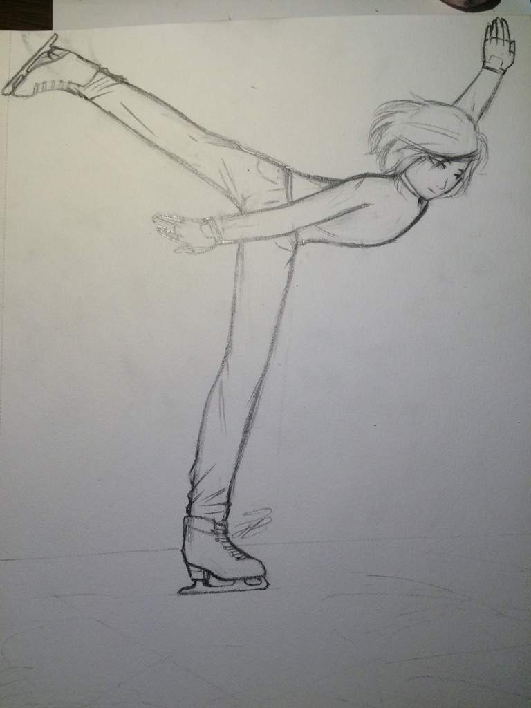 ice skating sketch