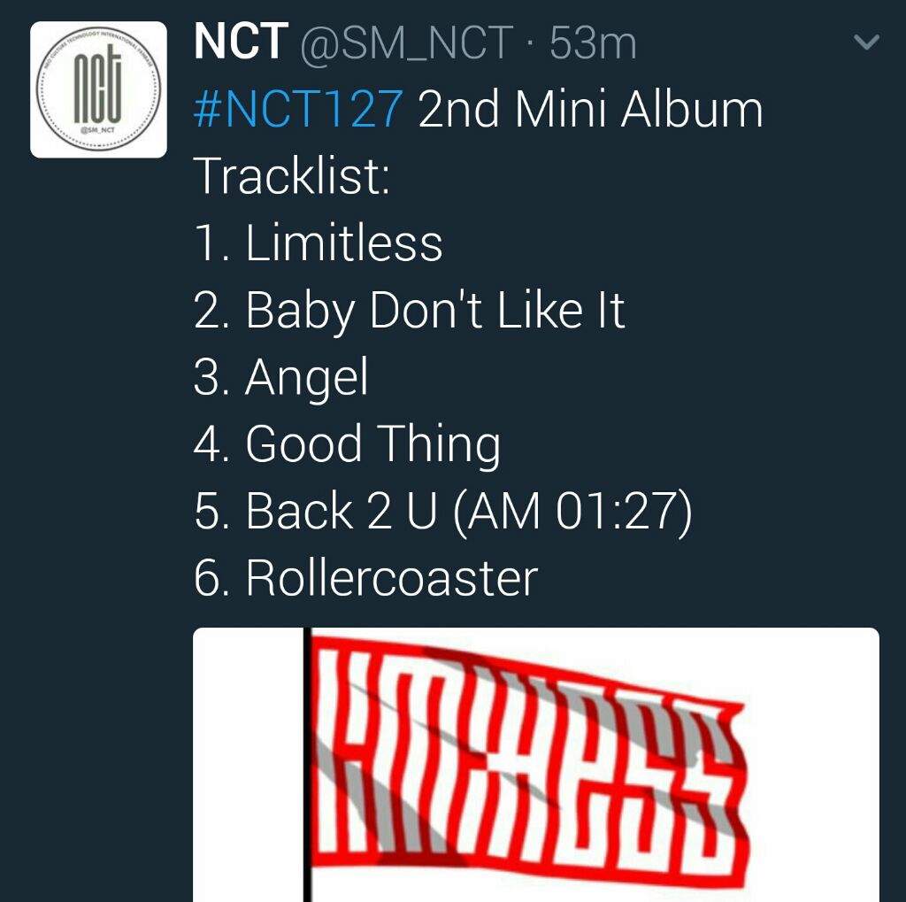 [INFO] NCT127 2nd Mini Album Tracklist | NCT (엔시티) Amino