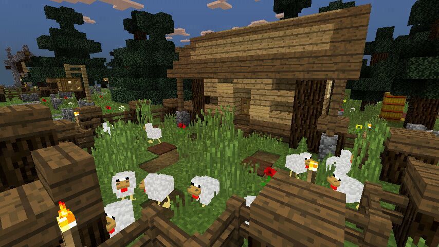 Fully Working Chicken Coop Minecraft Amino