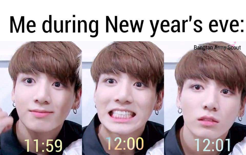 Bts new year meme💣 KPop Amino