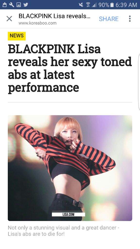 Blackpink Lisa Reveals Her Sexy Toned Abs At Latest Performance Blink 블링크 Amino 