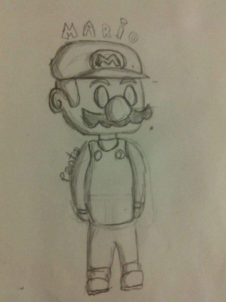 DIBUJO DE MARIO CHIBI | 🍄Super Mario🍄Amino🍄 Amino