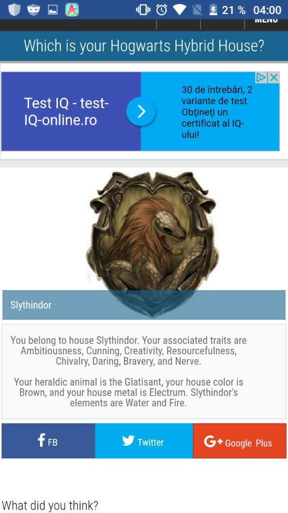 Hybrid House Quiz Harry Potter Amino