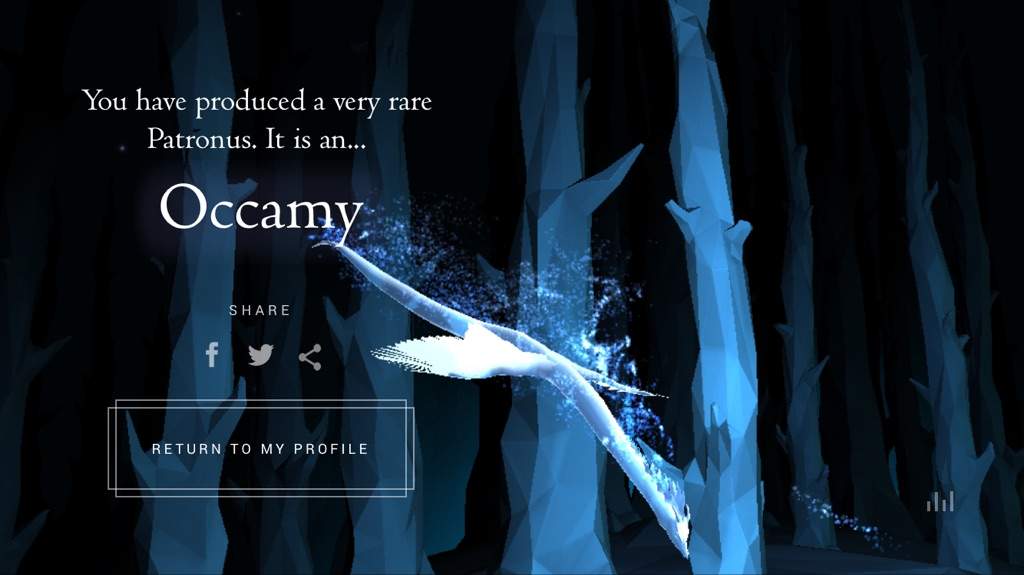My New Years Gift From Pottermore-A Very Rare Patronus.
