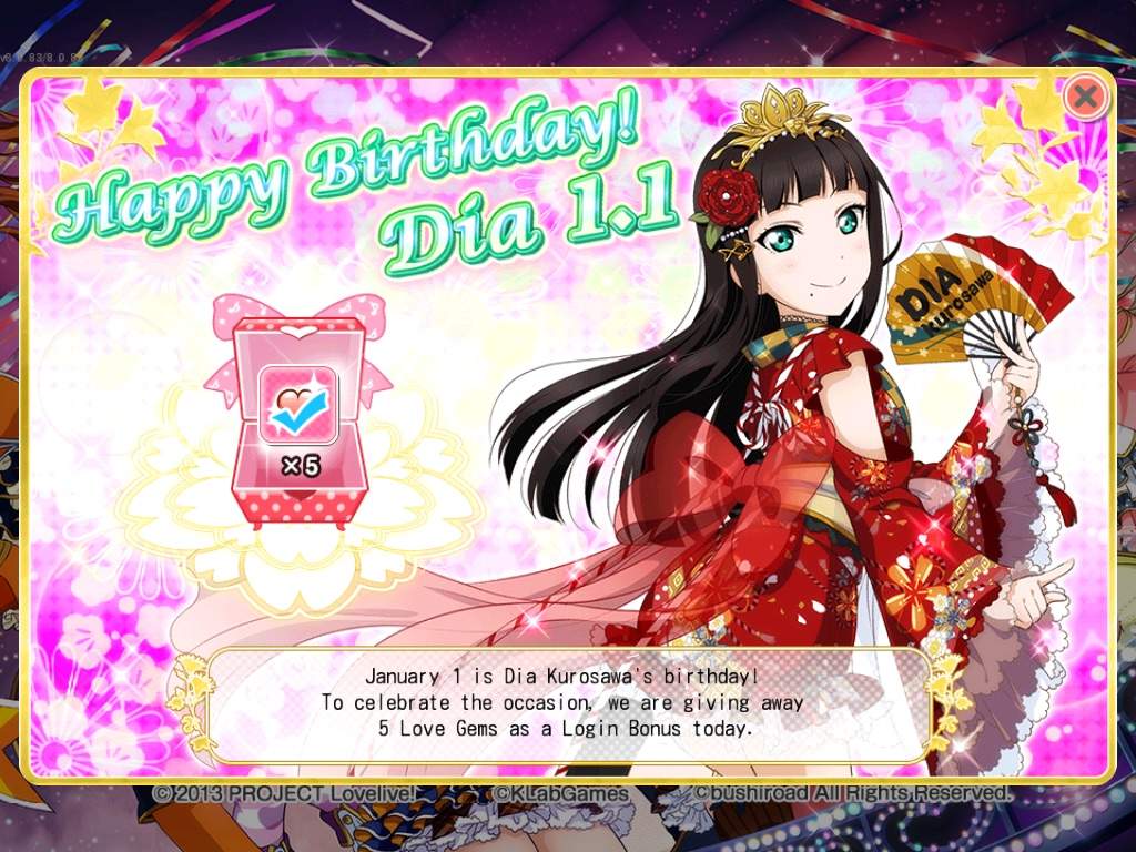 Happy New Year And Happy Birthday Dia Love Live Amino