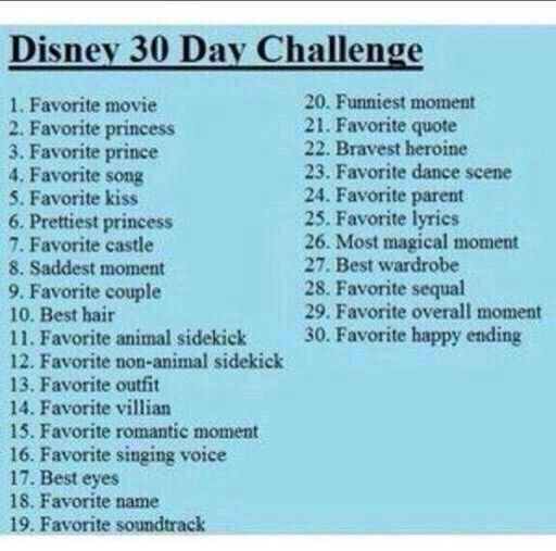 Disney 30 day challenge | Disney Amino