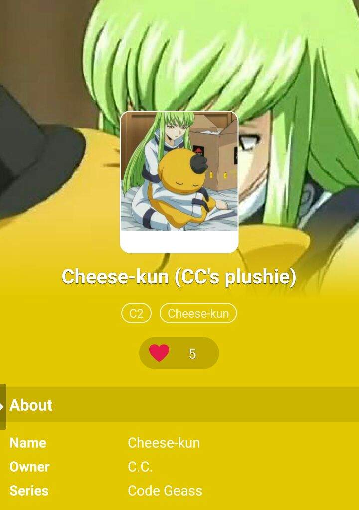 code geass cheese kun plush