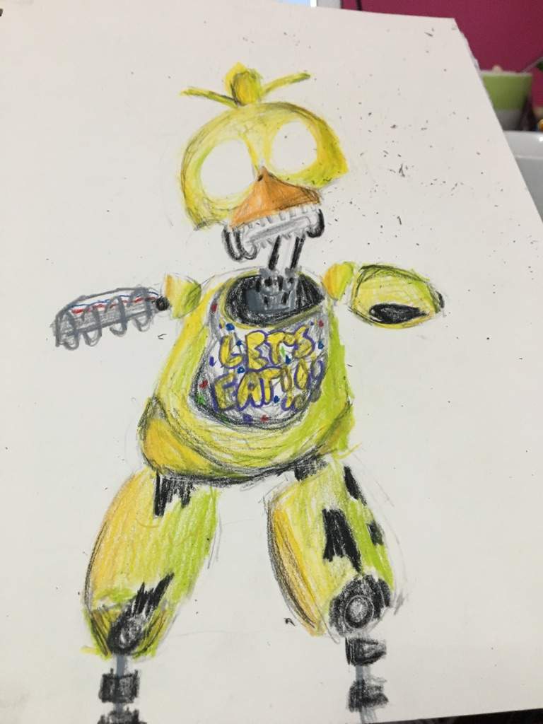 Ignited chica drawing | Five Nights At Freddy's Amino