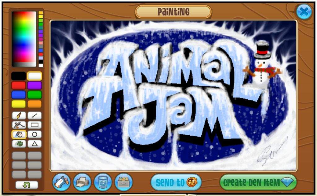 Animal jam winter logo | AJ Amino Amino