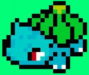 Pixelated bulbasaur | Pokémon Amino