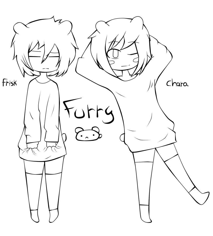 Download Animeundertale Frisk And Chara Pages Coloring Pages