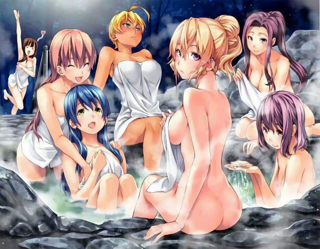 The hot springs is a very common aspect in an Anime or manga. 