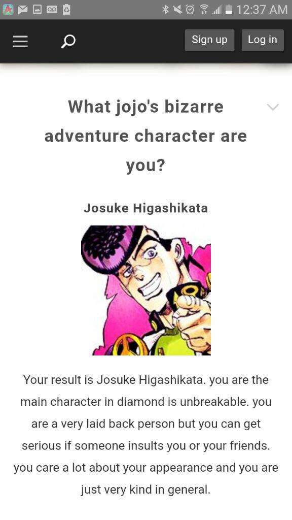 What Jojo S Bizarre Adventure Character Are You Chill Hub Amino