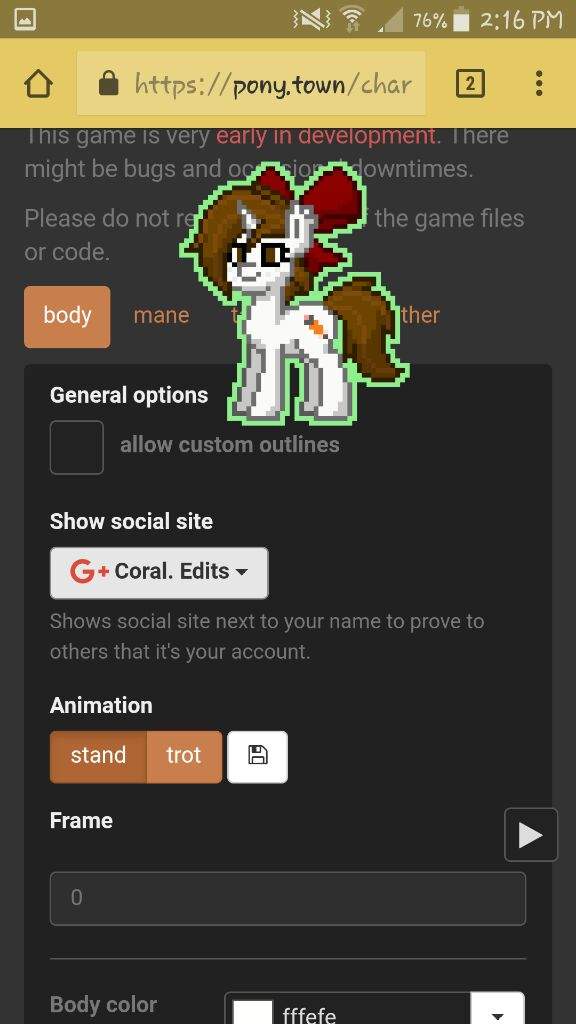 pony town commands mobile