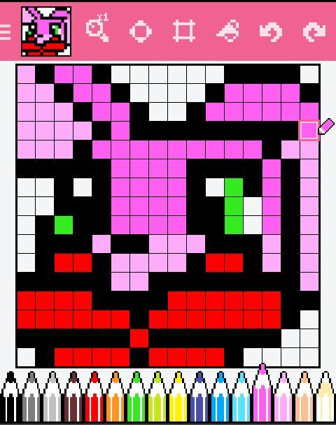 Bonnet Pixel Art | Five Nights At Freddy's Amino