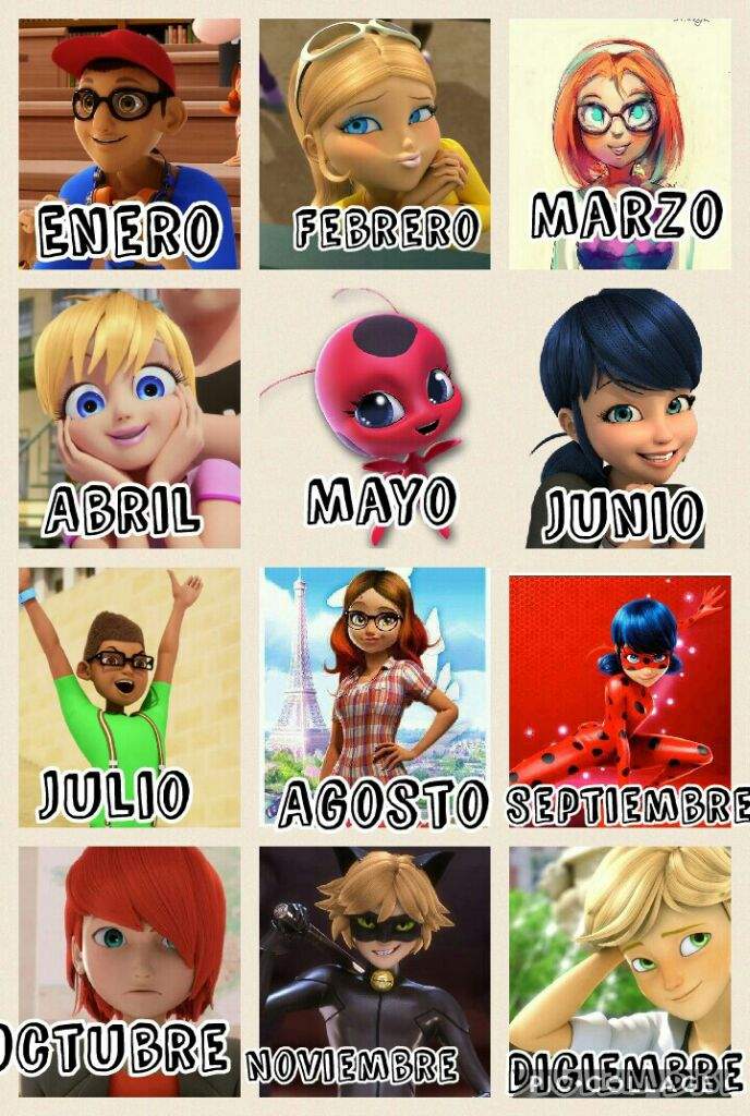 QUE PERSONAJE DE MLB ERES SEGÚN TU MES?? •Miraculous Ladybug Español• Amino QUE PERSONAJE DE MLB ERES SEGÚN TU MES?? •Miraculous Ladybug Español• Amino