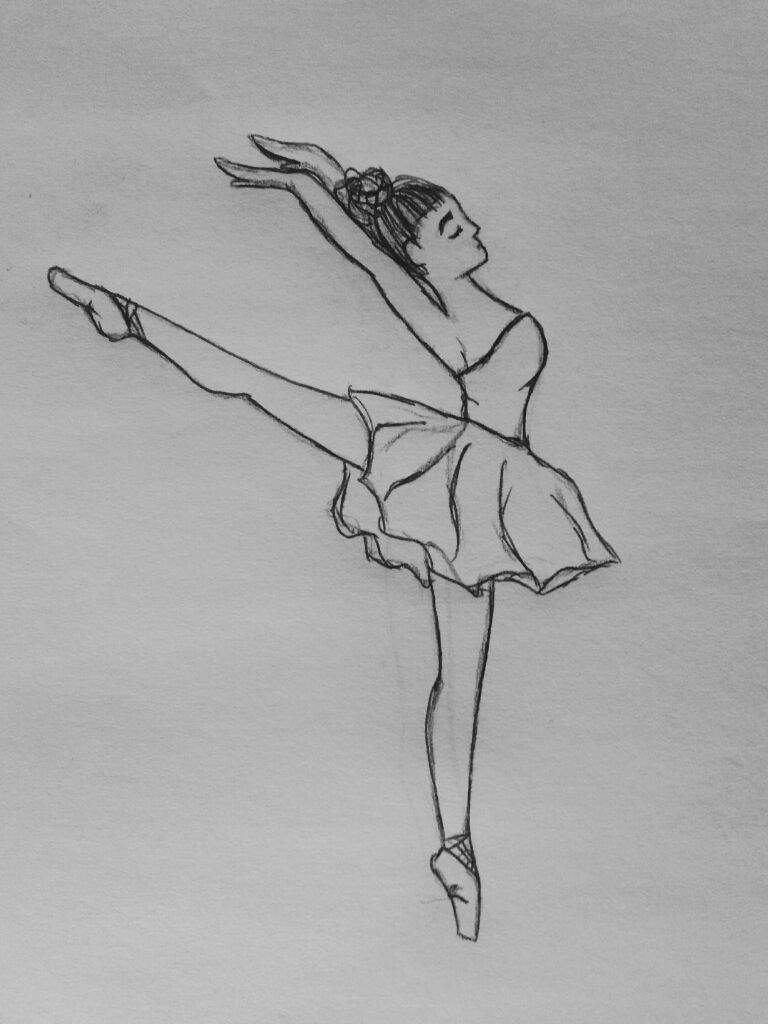 How To Draw A Ballerina Easy And Cute