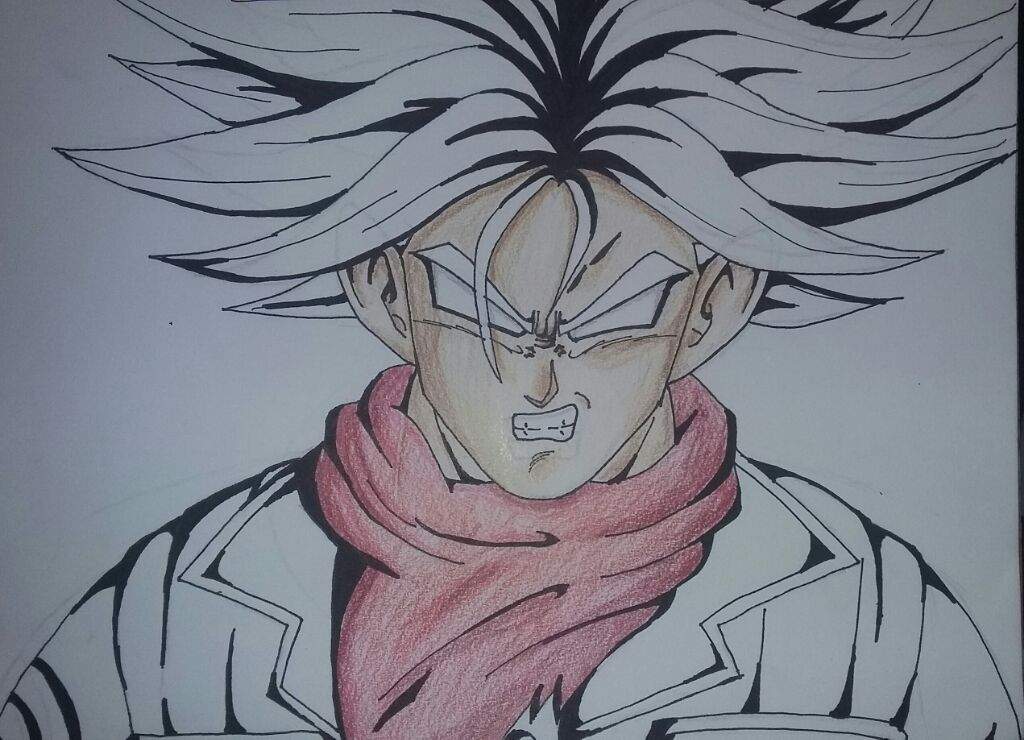 Drawing Future Trunks Super Saiyan Rage Youtube