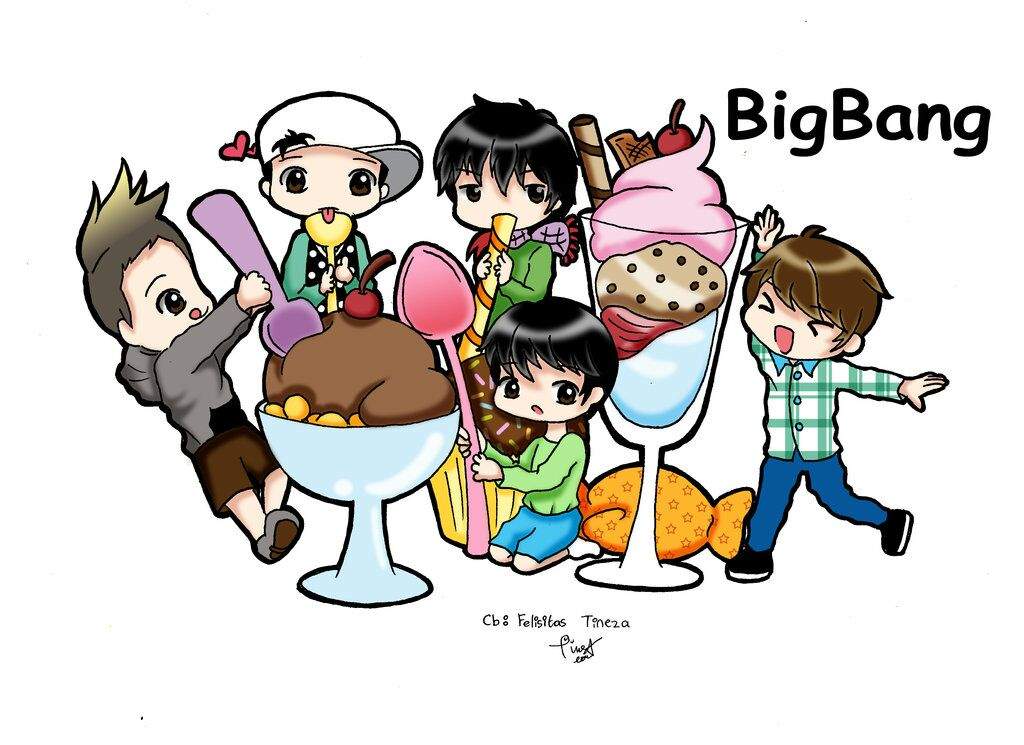 Bigbang chibis | Big Bang Amino Amino