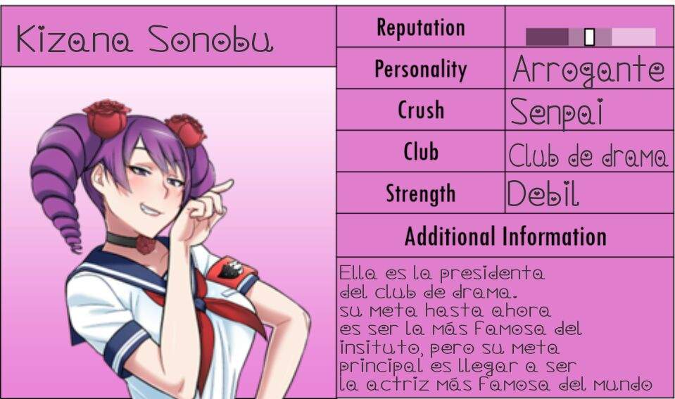 Fichas De Las Rivales Fanmade By Me Yandere Simulator 💌 Amino Amino