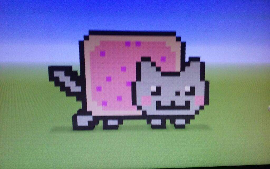 Building Your Comments Nyan Cat Pixel Art Seggested By Rebecca Craft Minecraft Amino