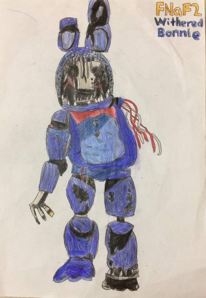 Withered Bonnie Drawing.