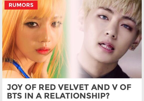 V and joy dating rumor is true? | V K O O K Amino