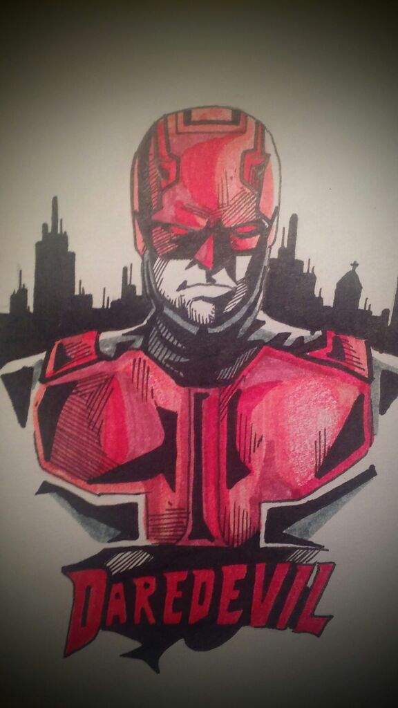 Dibujo de Daredevil 😈 | •Cómics• Amino