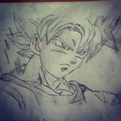 Son Goku Super Saiyan (old sketch) | Wiki | Drawing Amino