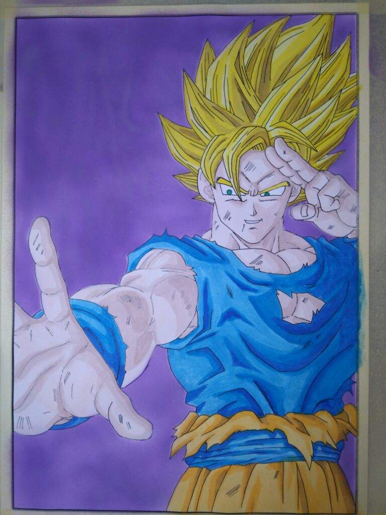 Goku watercolor painting | DragonBallZ Amino