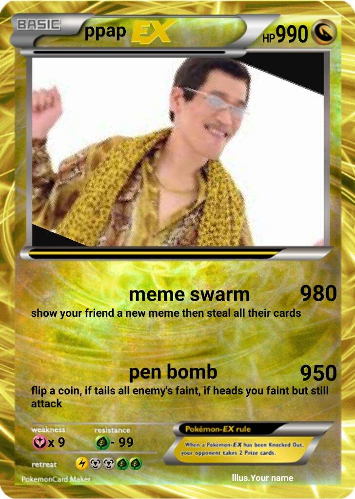 This is so dumb XD. hey guys welcome to a new family of pokemon cards