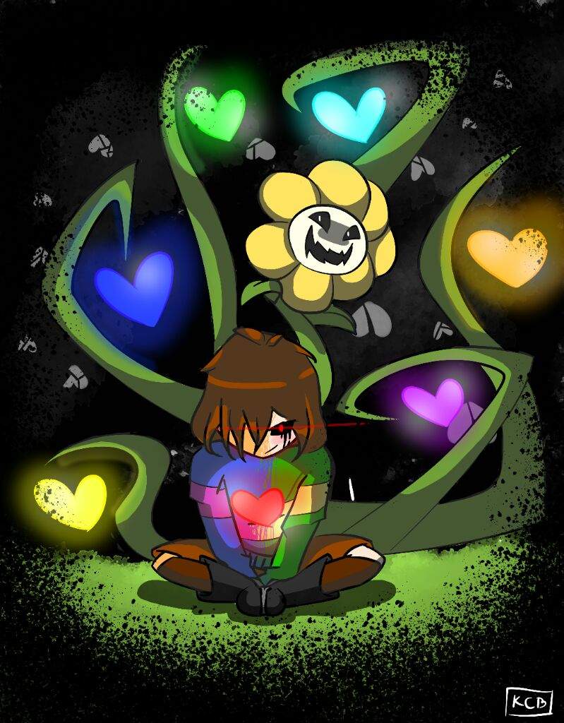 Howdy! It's us Flowey and Chara | Undertale Amino