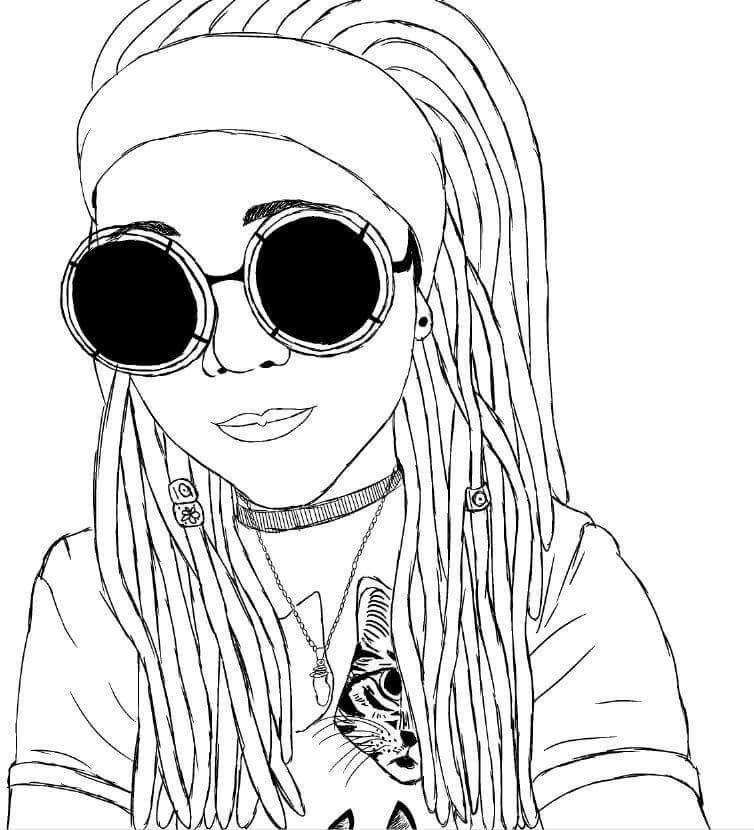 Girl With Dreads Drawing Amino